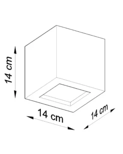 Aplique de cerámica LEO, E27