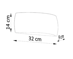 Aplique de cerámica PONTIUS, G9