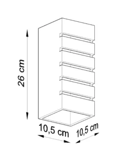 Aplique de cerámica SAMIR, E27