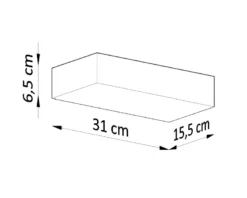 Aplique de cerámica TAUGAN,G9