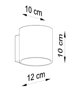Aplique de hormigón ORBIS, G9