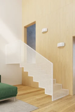 Aplique de pared barnizado PONTIUS blanco brillo