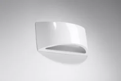 Aplique de pared barnizado VIXEN blanco brillo