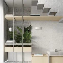 Aplique de pared barnizado VIXEN blanco brillo