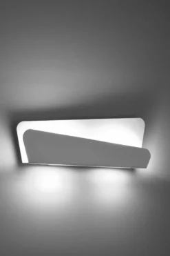 Aplique de pared BASCIA blanco, G9