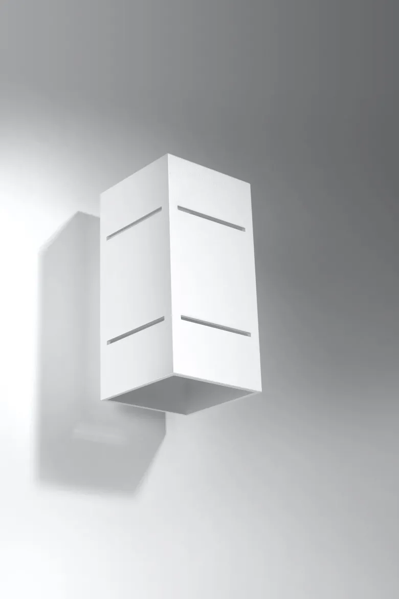 Aplique de pared BLOCCO blanco, G9