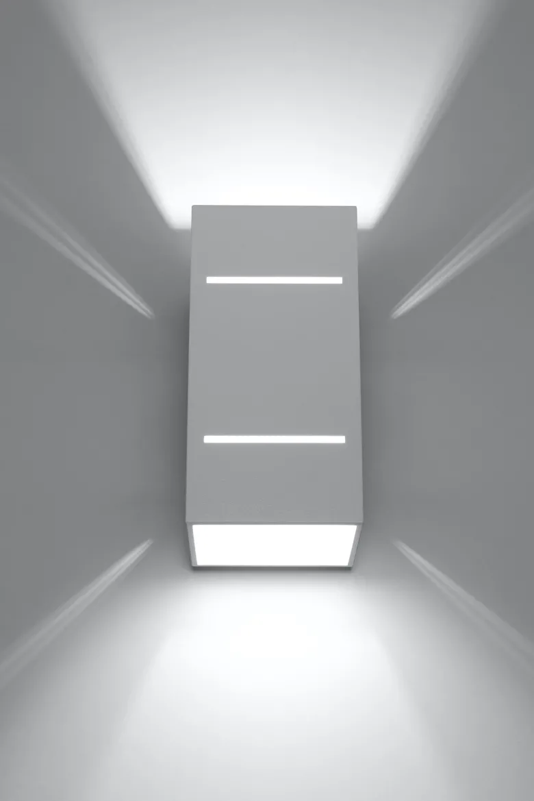 Aplique de pared BLOCCO blanco, G9