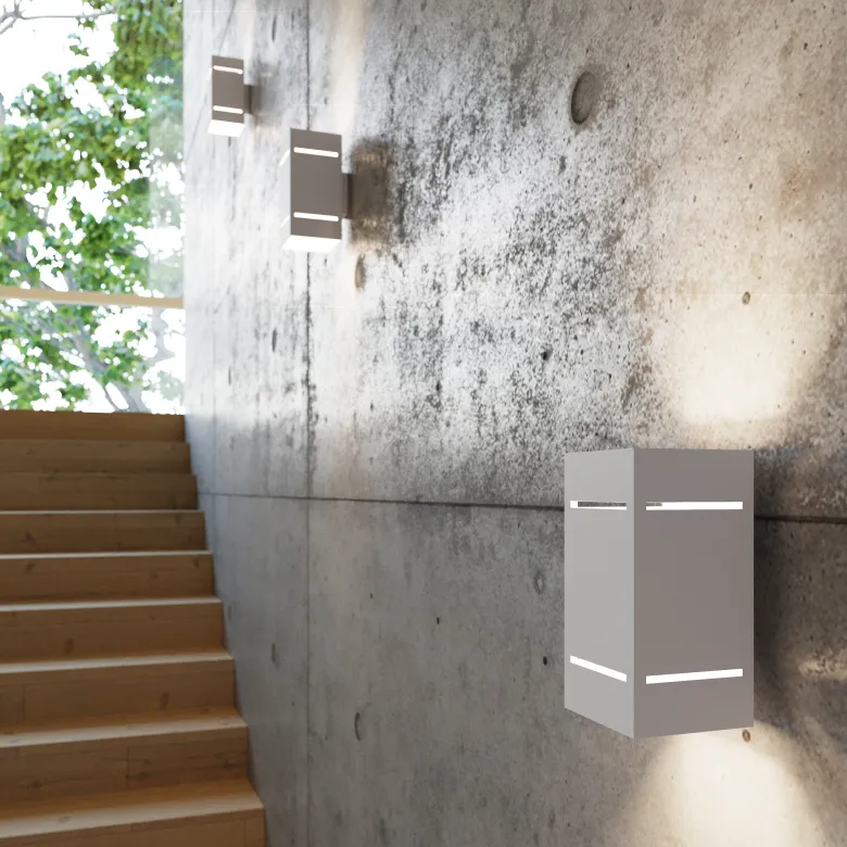 Aplique de pared BLOCCO blanco, G9