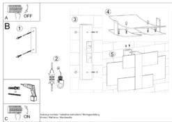 Aplique de pared CELIA, G9