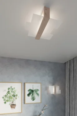 Aplique de pared de Madera FENIKS 1, E27