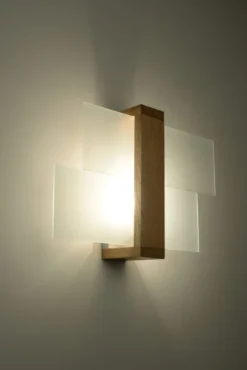 Aplique de pared de Madera FENIKS 1, E27