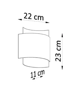Aplique de pared IMPACT blanco, G9