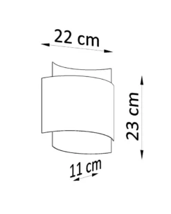 Aplique de pared IMPACT negro, G9