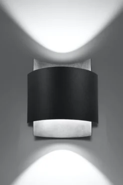 Aplique de pared IMPACT negro, G9