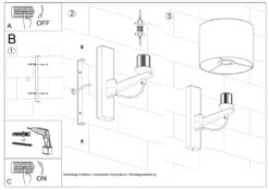 Aplique de pared LEGNO, E27