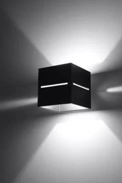 Aplique de pared LOBO negro, G9