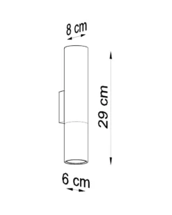 Aplique de pared LOOPEZ negro, GU10/cromo