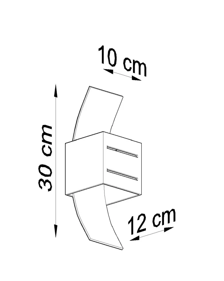 Aplique de pared LORETO gris, G9