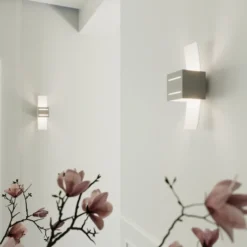 Aplique de pared LORETO gris, G9