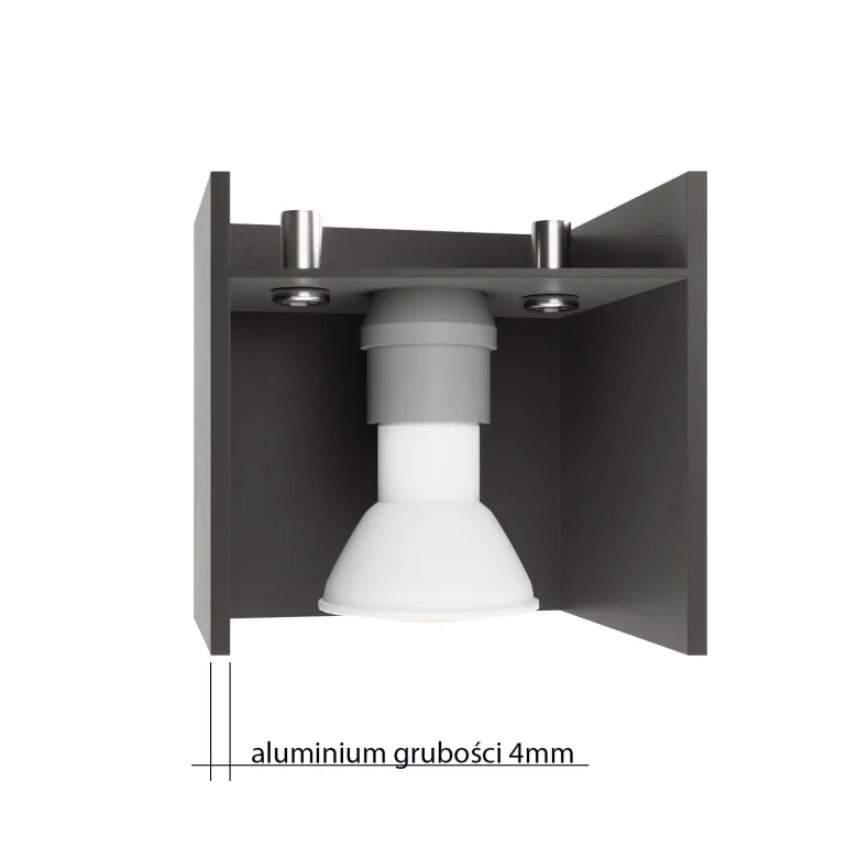 Aplique de pared LORETO gris, G9