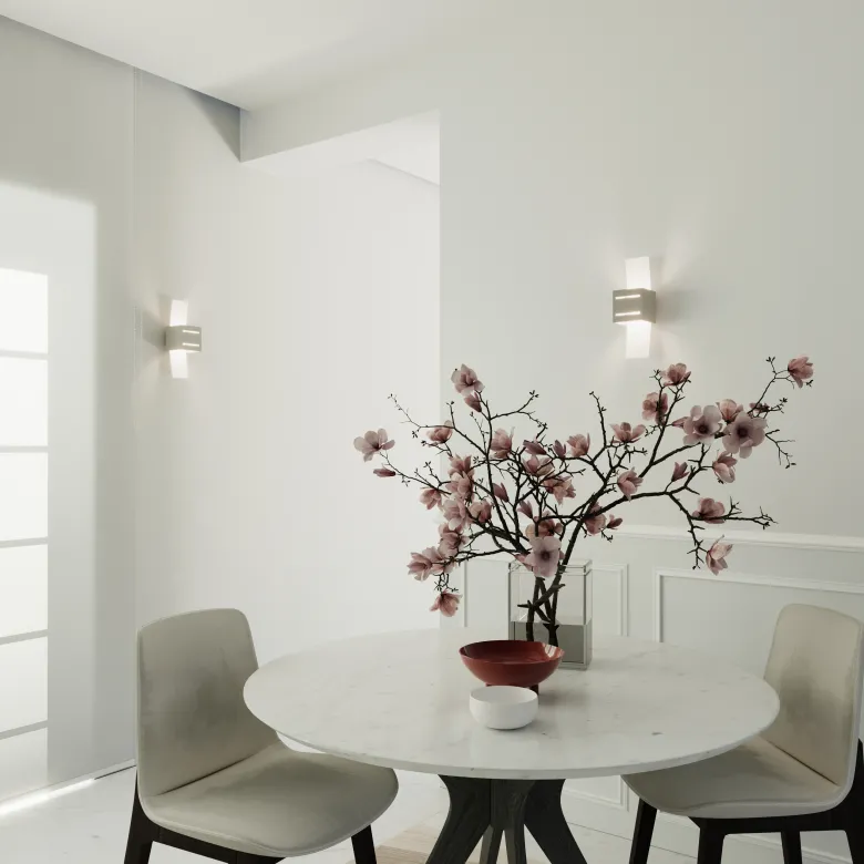 Aplique de pared LORETO gris, G9