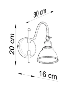 Aplique de pared MARE, E27