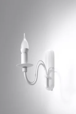 Aplique de pared MINERWA blanco, E14