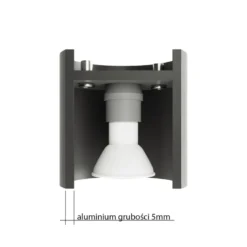 Aplique de pared ORBIS 1 blanco, G9