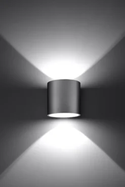 Aplique de pared ORBIS 1 gris, G9