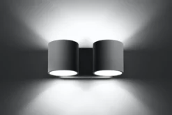 Aplique de pared ORBIS 2 gris, G9