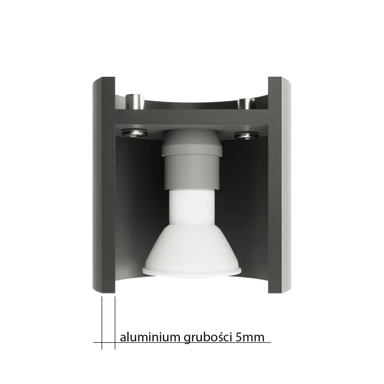 Aplique de pared ORBIS 1 negro, G9