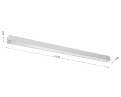Aplique de pared PINNE LED 115 gris, 31W