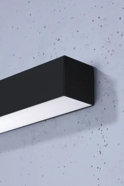 Aplique de pared PINNE LED 115 negro, 31W