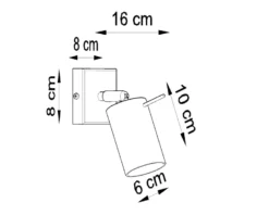 Aplique de pared RING cromo, GU10