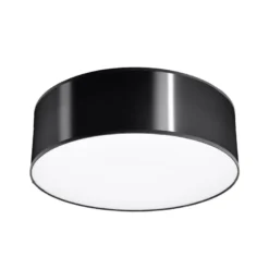 Aplique de techo ARENA negro, E27
