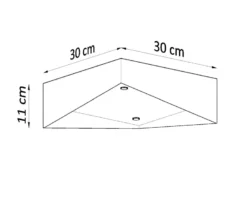 Aplique de techo AVIOR blanco, E27