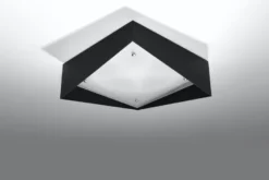 Aplique de techo AVIOR negro, E27