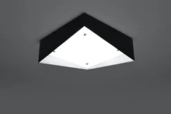 Aplique de techo AVIOR negro, E27