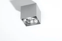 Aplique de techo BLAKE gris, GU10