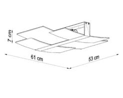 Aplique de techo CELIA blanco, E27