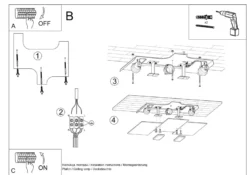 Aplique de techo FABIANO, E27