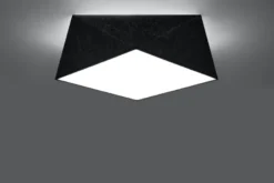 Aplique de techo HEXA 35 negro, E27