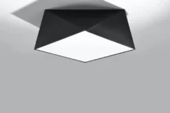 Aplique de techo HEXA 35 negro, E27