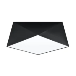 Aplique de techo HEXA 35 negro, E27