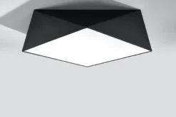 Aplique de techo HEXA 45 negro, E27