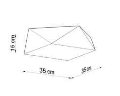 Aplique de techo HEXA 35 silver