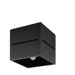 Aplique de techo LOBO negro, G9