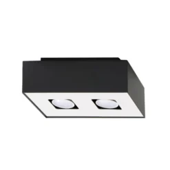 Aplique de techo MONO 2 negro, GU10