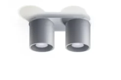 Aplique de techo ORBIS 2 gris, GU10