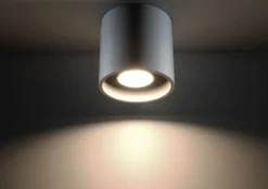 Aplique de techo ORBIS 1 gris, GU10